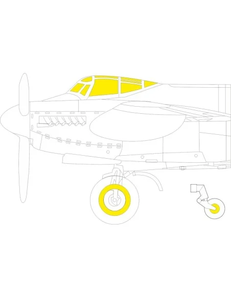 Mosquito B Mk.IV TFace for TAMIYA, 1/48 - Eduard Accessories EX913
