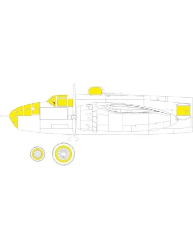 [NO_DESC] B-25J glazed nose 1/48 HKM, 1/48 - Eduard Accessories EX925