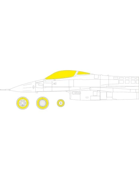 F-16A MLU 1/48 KINETIC, 1/48 - Eduard Accessories EX929