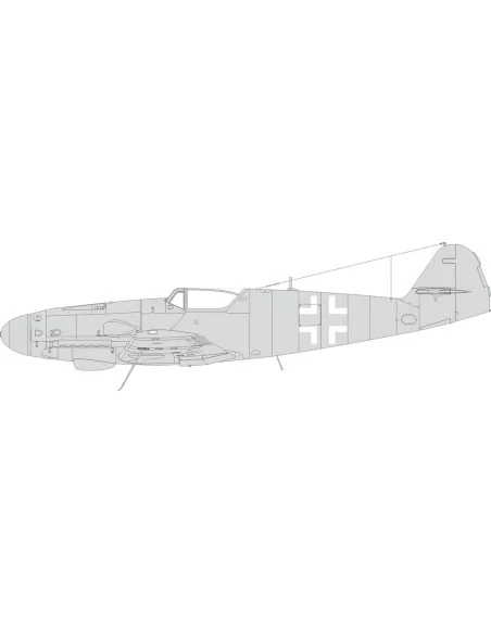 Bf 109K national insignia 1/48 EDUARD, 1/48 - Eduard Accessories EX985