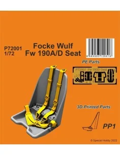 Focke Wulf Fw 190A/D Seat, 1/72 - CMK 129-P72001