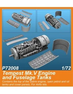 Tempest Mk.V Engine and Fuselage Tanks 1/72 for Airfix kit, 1/72 - ...