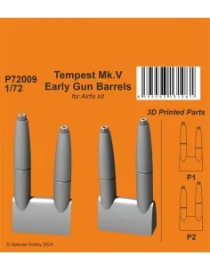 Tempest Mk.V Early Gun Barrels, 1/72 - CMK 129-P72009