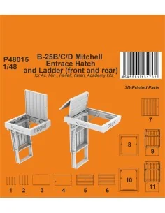 Typhoon Mk.I Gun Bays Correction Set / for Airfix kit, 1/72 - CMK 1...