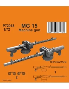 MG 15 German WWII Machine gun (2 pcs), 1/72 - CMK 129-P72018