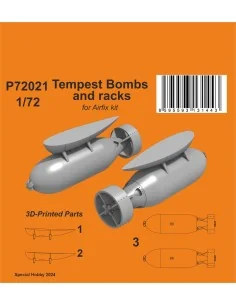 Tempest Bombs (1000 Lb) and racks, 1/72 - CMK 129-P72021