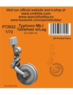 Typhoon Mk.I Tailwheel w/Leg / for Airfix kit, 1/72 - CMK 129-P72022