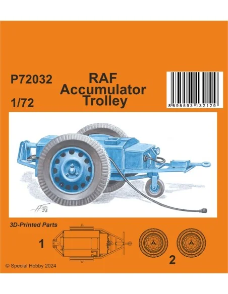 RAF Accumulator Trolley, 1/72 - CMK 129-P72032