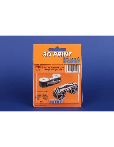 MG 15 Machine Gun Magazine (10 pcs.), 1/72 - CMK 129-P72034