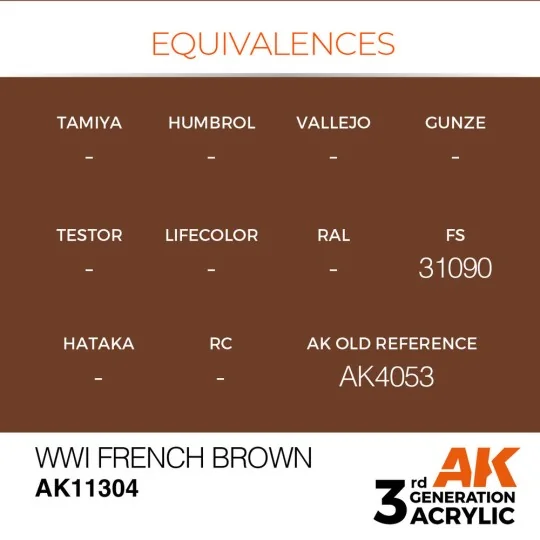 WWI French Brown - AK Interactive AK11304