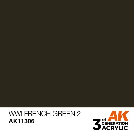 WWI French Green 2 - AK Interactive AK11306 WWI French Green 2 - AK Interactive AK11306