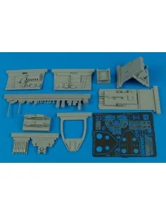 Kawasaki Ki61-I cockpit set for Hasegawa, 1/32 - Aires 2107