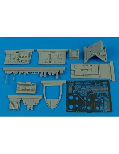 Kawasaki Ki61-I cockpit set for Hasegawa, 1/32 - Aires 2107