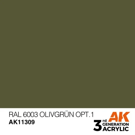 RAL 6003 Olivgrün opt.1 - AK Interactive AK11309 RAL 6003 Olivgrün opt.1 - AK Interactive AK11309