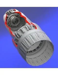 MiG 23 Flogger exhaust nozzle - opened, 1/32 - Aires 2136