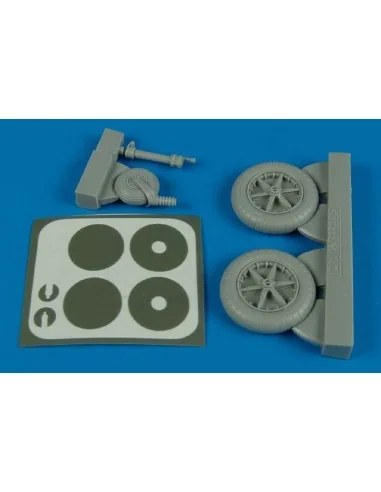 Bf 109F wheels & masks for Trumpeter, 1/32 - Aires 2138