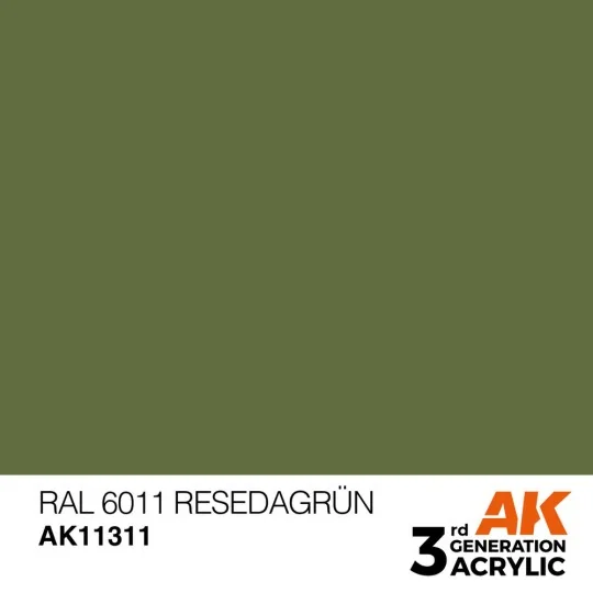 RAL 6011 Resedagrün - AK Interactive AK11311 RAL 6011 Resedagrün - AK Interactive AK11311