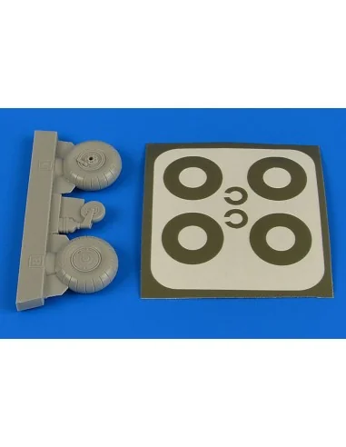 [NO_DESC] Bucker Bu 131 wheels & paint masks transverse tread with ...