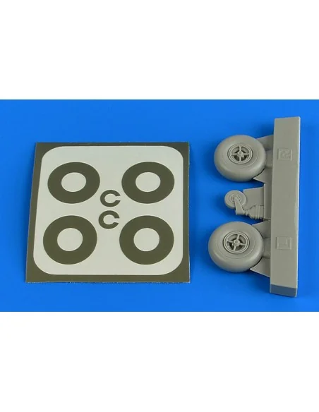 Bucker Bu 131 wheels & paint masks - Aires 2224