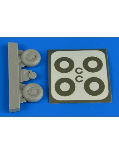 Bucker Bu 131 wheels& paint masks disc cover - Aires 2226