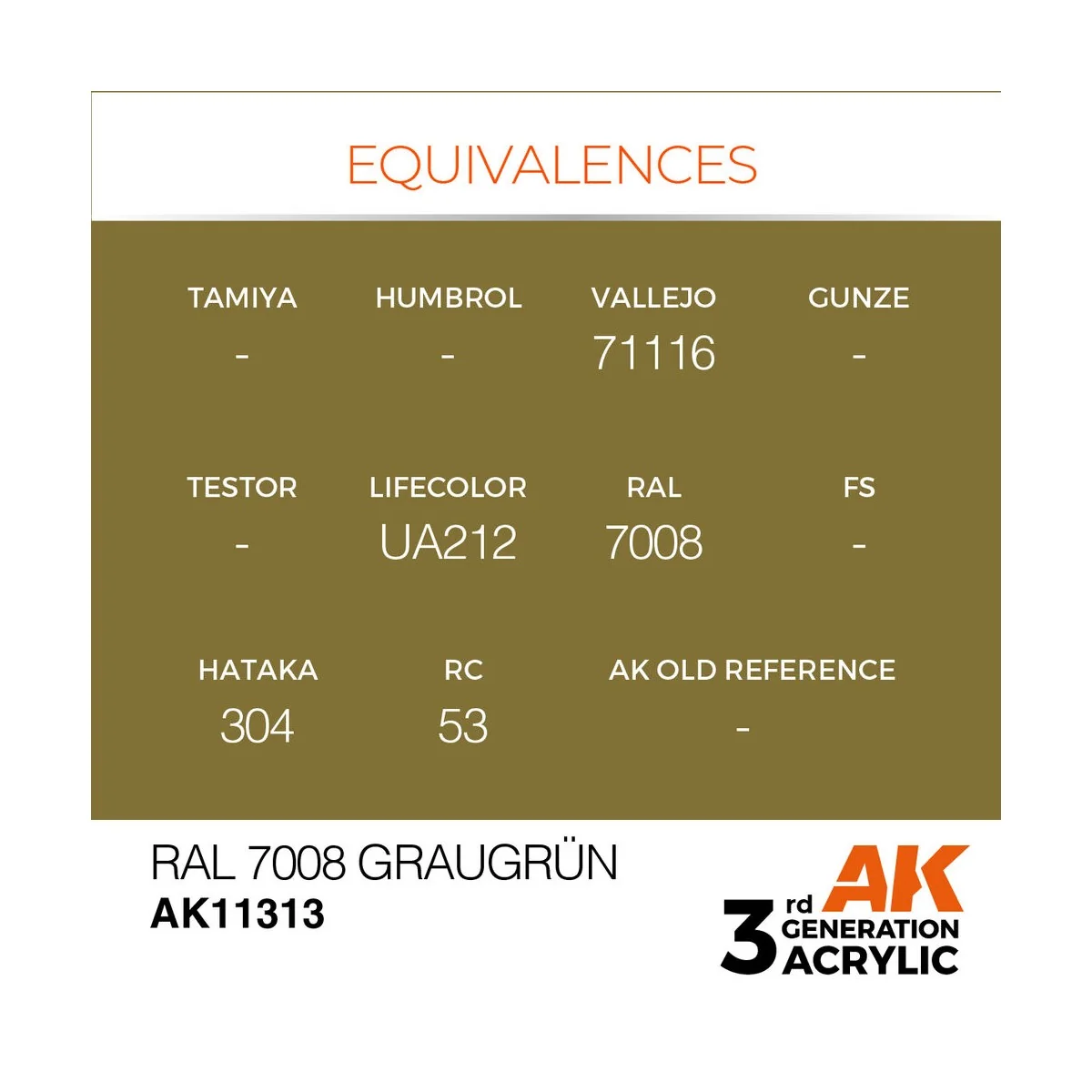 RAL 7008 Graugrün - AK Interactive AK11313