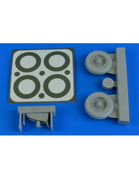 A-1J Skyraider wheels & paint masks f.Trumpeter, 1/32 - Aires 2231