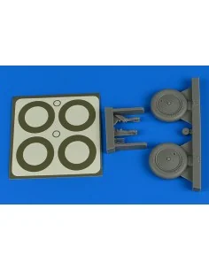 I-16 wheels & paint masks for ICM/HAS/REV, 1/32 - Aires 2236