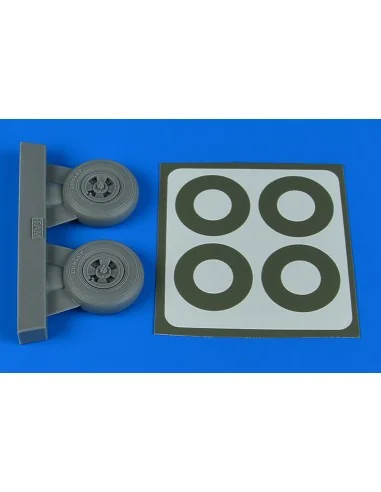 Spitfire Mk.IX wheels (4-spoke) & paint masks for Tamiya, 1/32 - Ai...