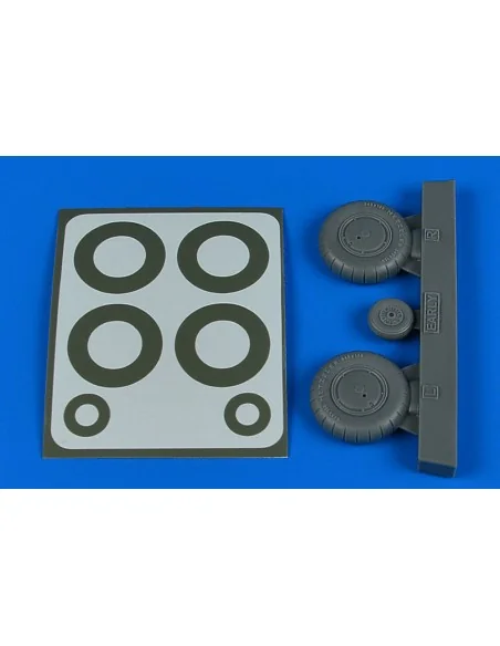 Bf 108 wheels & paint masks - early for Eduard, 1/32 - Aires 2245