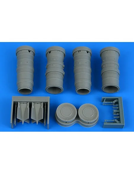 Gloster Meteor F.8/FR.9 exhaust nozzles for Revell, 1/32 - Aires 2294