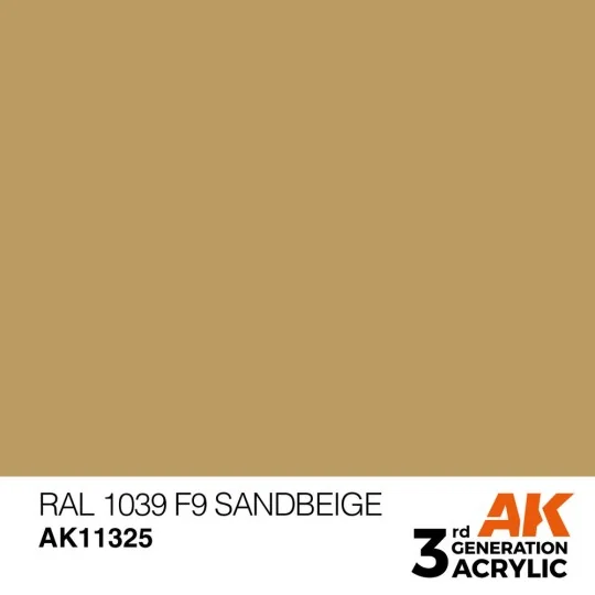 RAL 1039 F9 Sandbeige - AK Interactive AK11325 RAL 1039 F9 Sandbeige - AK Interactive AK11325