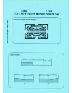 F/A-18E/F Super Hornet wheel bay Für Hasegawa Bausatz, 1/48 - Aires...