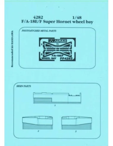 F/A-18E/F Super Hornet wheel bay Für Hasegawa Bausatz, 1/48 - Aires...