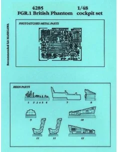 British Phantom FGR.1 Cockpit Set für Hasegawa Bausatz, 1/48 - Aire...