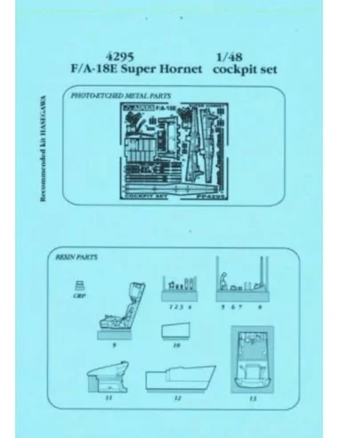[NO_DESC] F/A-18E Super Hornet Cockpit, 1/48 - Aires 4295