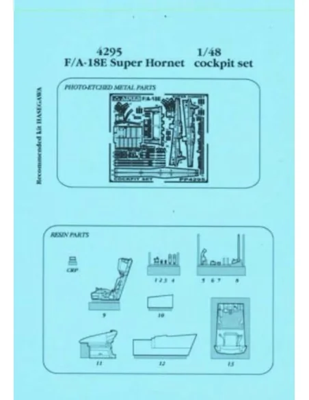 F/A-18E Super Hornet Cockpit, 1/48 - Aires 4295
