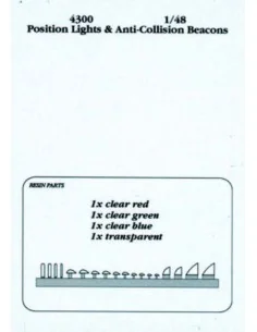 Position lights & anti-collision beacons, 1/48 - Aires 4300
