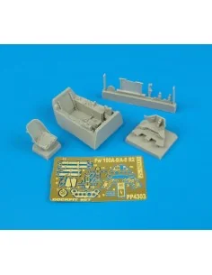 Fw 190 A-8/A-8 R2 cockpit set Für Tamiya-Bausatz, 1/48 - Aires 4303 2