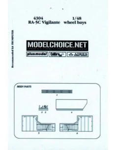 RA-5C Vigilante wheel bay Für Trumpeter Bausatz, 1/48 - Aires 4304