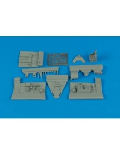 F6F-3 Hellcat Cockpit Set für Eduard Bausatz, 1/48 - Aires 4356