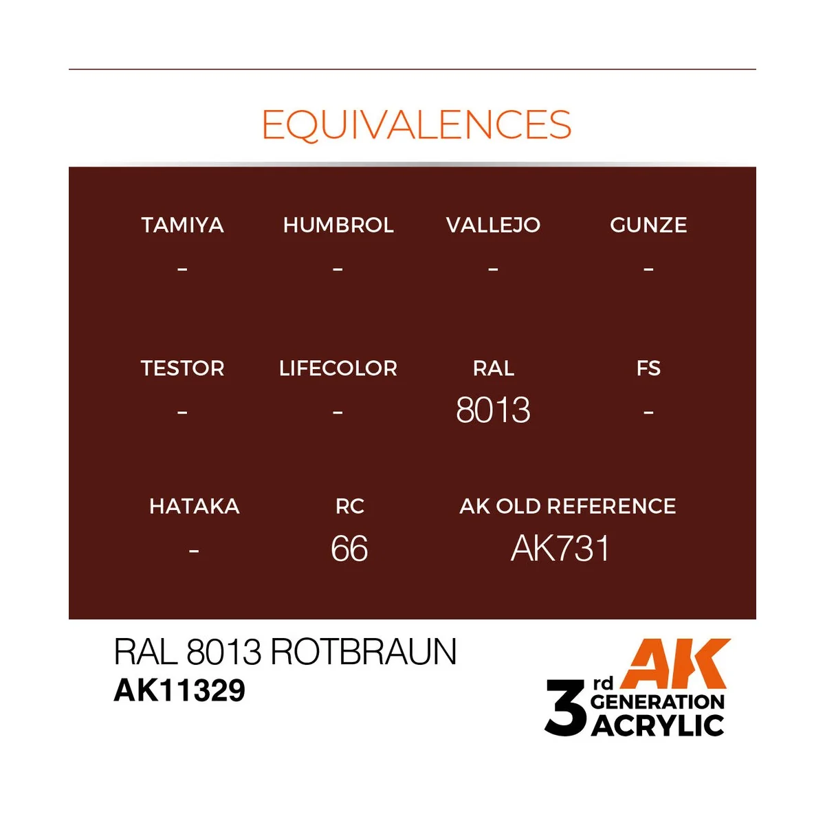 RAL 8013 Rotbraun - AK Interactive AK11329