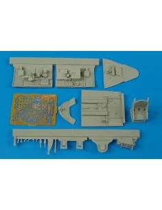 F6F-5 Hellcat cockpit set for Hasegawa kit, 1/48 - Aires 4388