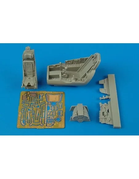 S35E Draken (Recon.) cockpit set for Hasegawa kit, 1/48 - Aires 4389