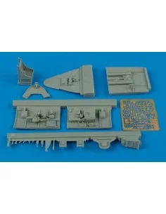 F6F-5 Hellcat cockpit set Für Eduard Bausatz, 1/48 - Aires 4394