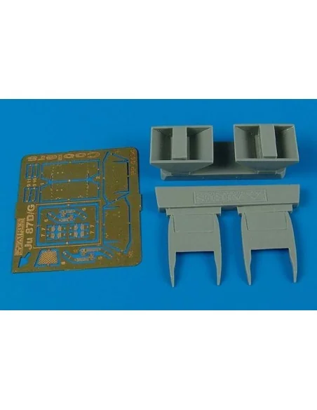 Junkers Ju 87D Stuka air coolers für Hasegawa Bausatz, 1/48 - Aires...