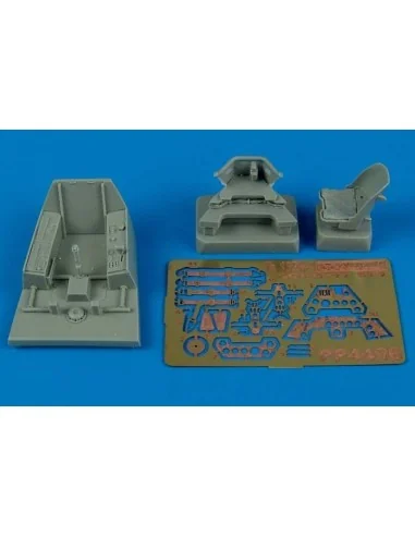 Fw Ta 152H-1 cockpit set Für Italeri Bausatz, 1/48 - Aires 4406