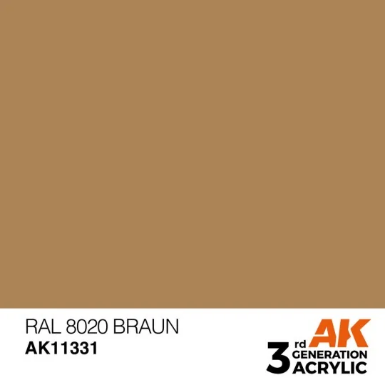 RAL 8020 Braun - AK Interactive AK11331 RAL 8020 Braun - AK Interactive AK11331