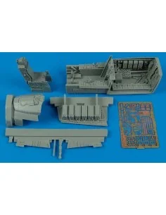 F-15C Eagle (late v.) cockpit set Für Hasegawa Bausatz, 1/48 - Aire...