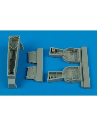 P-39 Airacobra wheel bays für Hasegawa Bausatz, 1/48 - Aires 4420