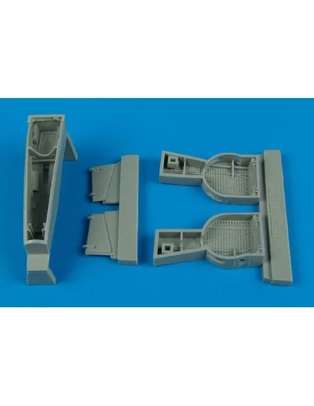 P-39 Airacobra wheel bays für Hasegawa Bausatz, 1/48 - Aires 4420